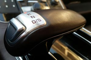 Image of automatic shifter on an Audi