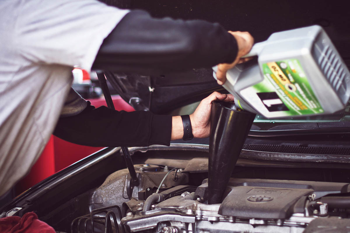 Oil change service