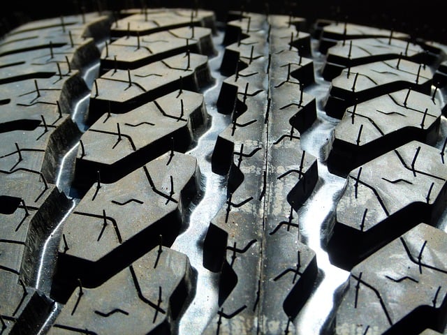 image of close up tire threads