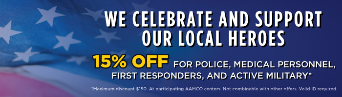 image of 15% off for emergency personnel and military banner