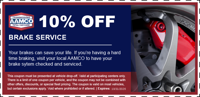 AAMCO Colorado Spring Coupons & Special Offers image - 10% off spring tune up service coupon with car spring road with bicycle
